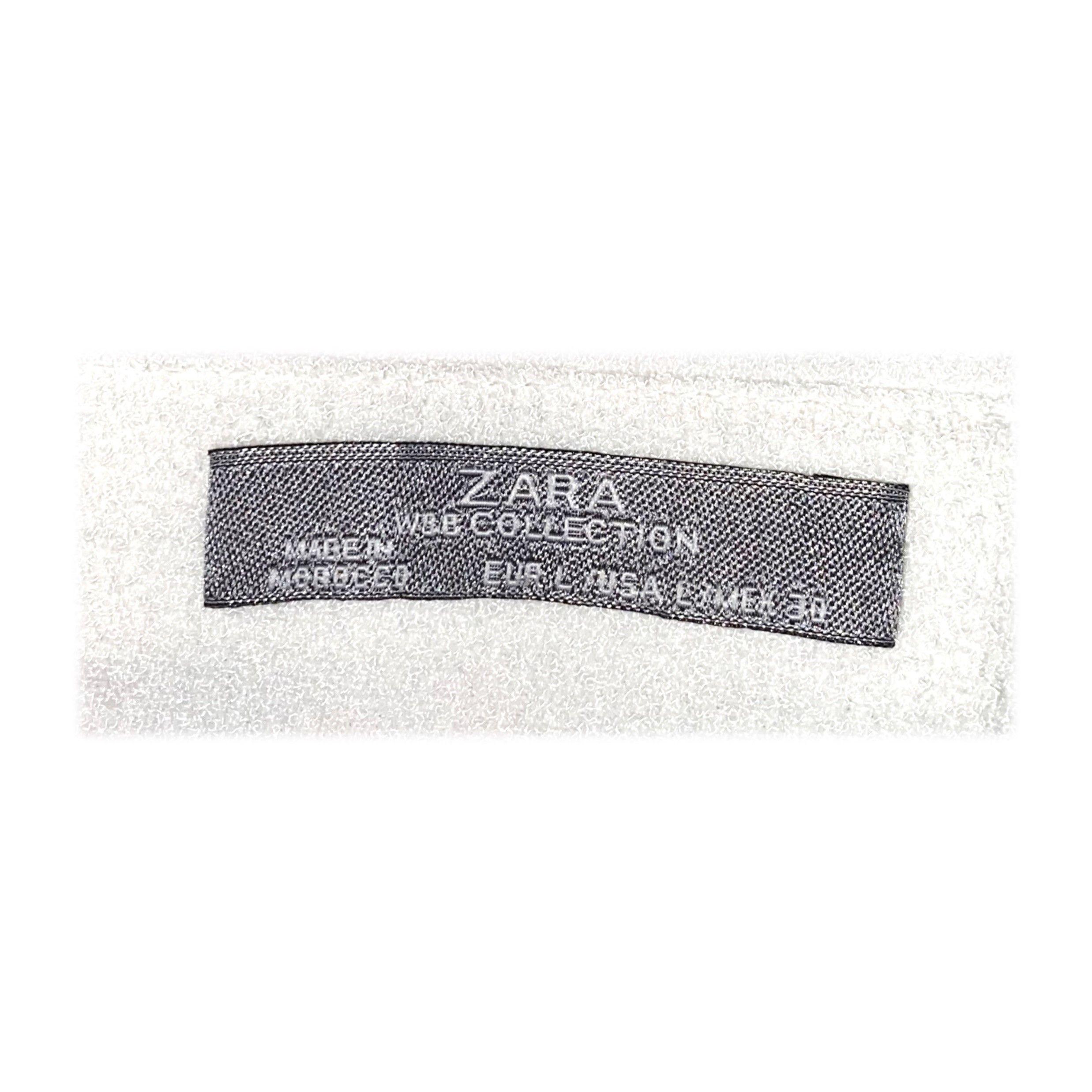 Polera Blanca L Zara-3