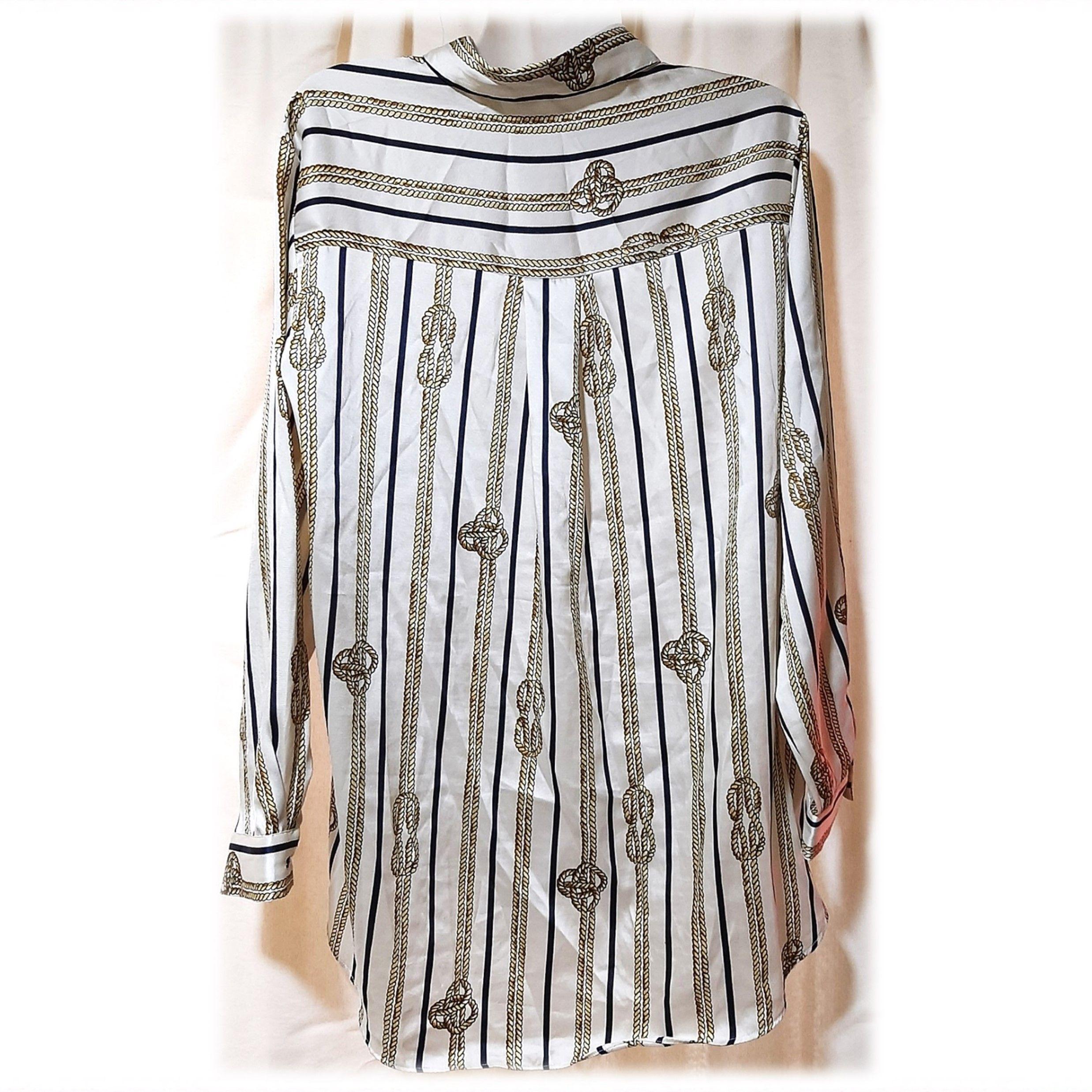 Blusa Crema Zara Talla L-2