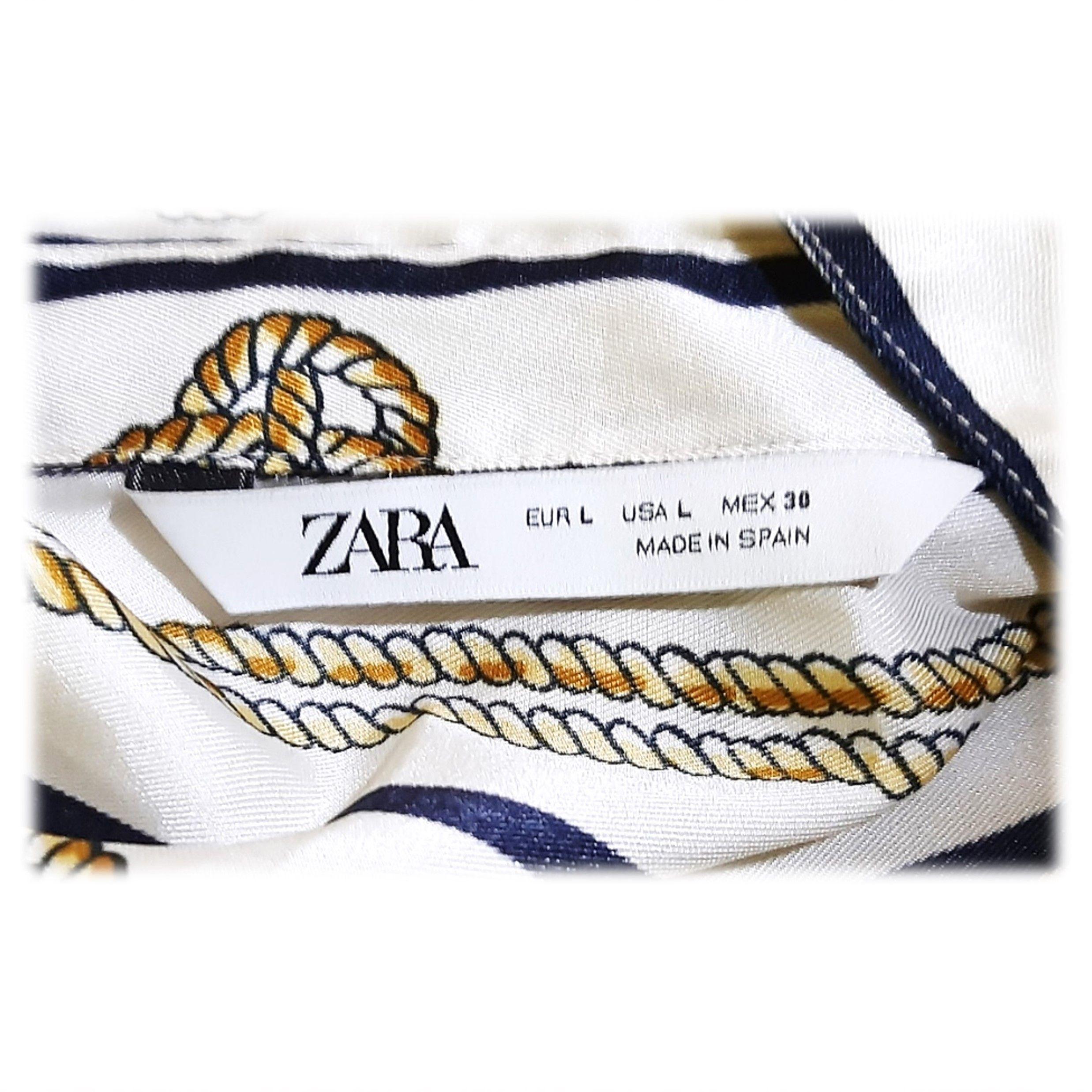 Blusa Crema Zara Talla L-3