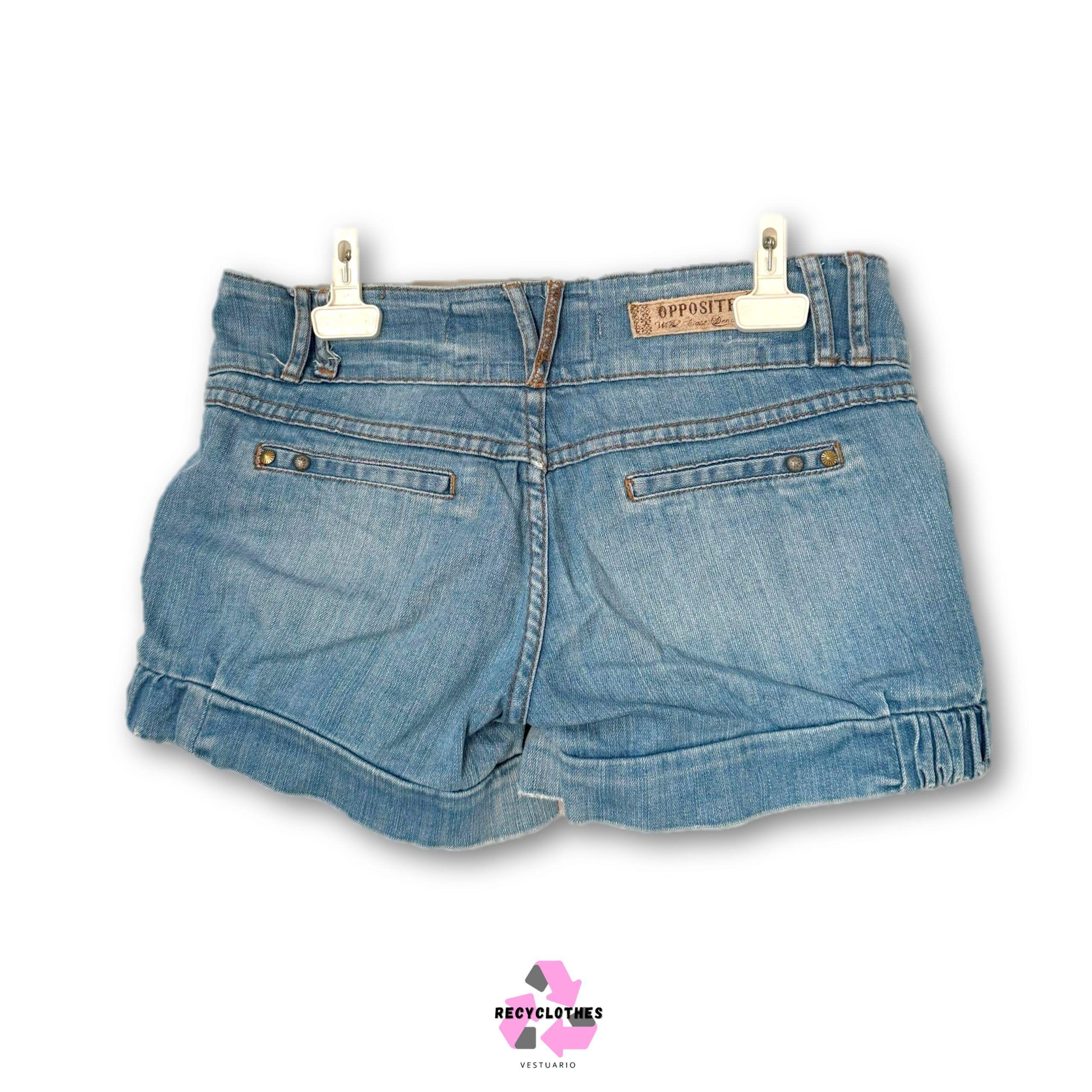 Short Jeans Azul 40 Opposite-2