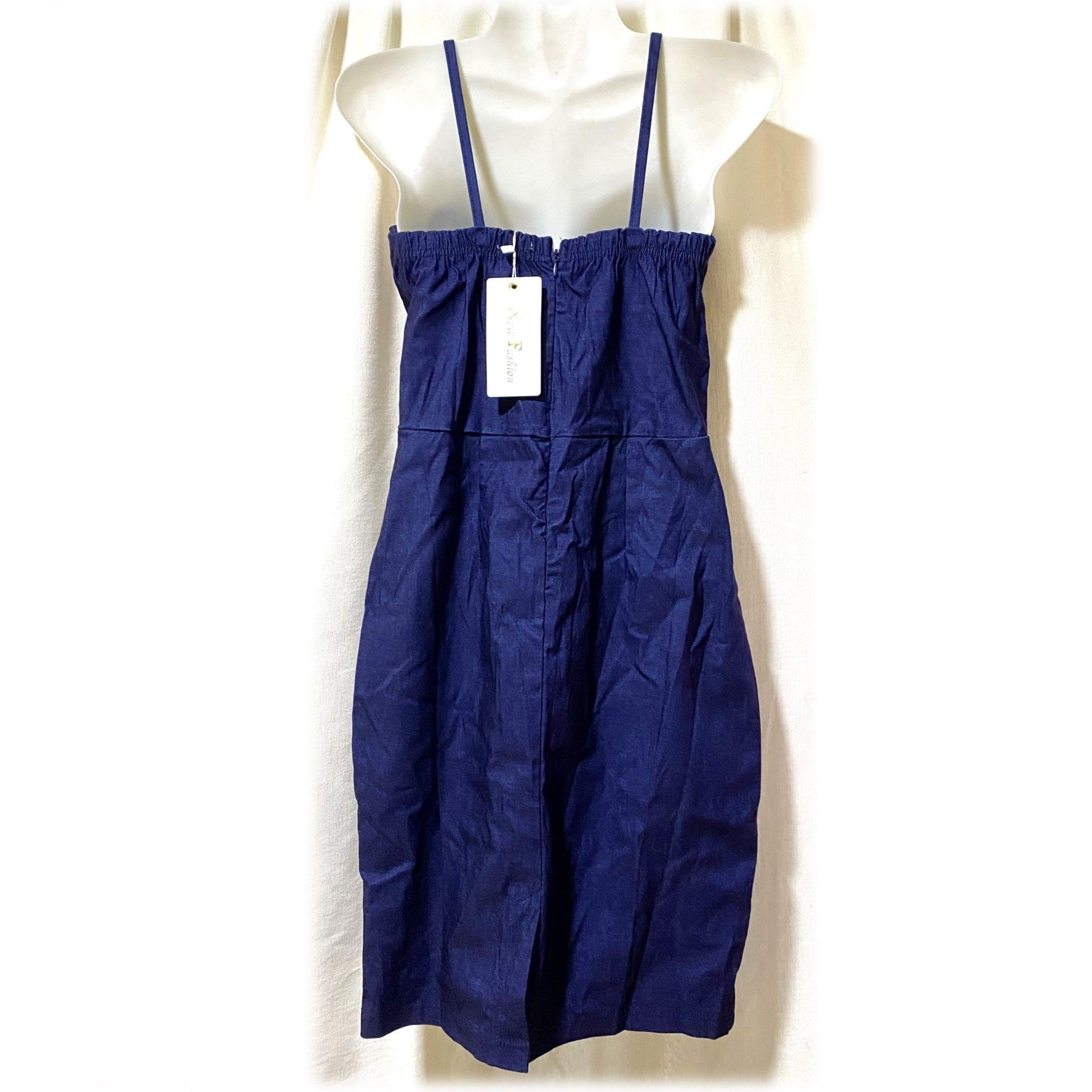 Vestido Jeans Azul XL New Fashion-2