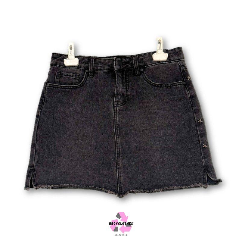 Falda Jeans Gris 38 ASH-0