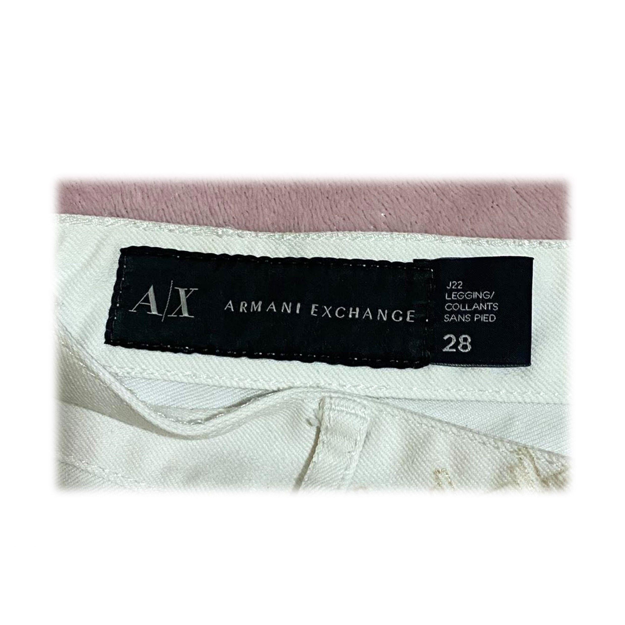 Pantalón Blanco Talla 28 Armani Exchange-3