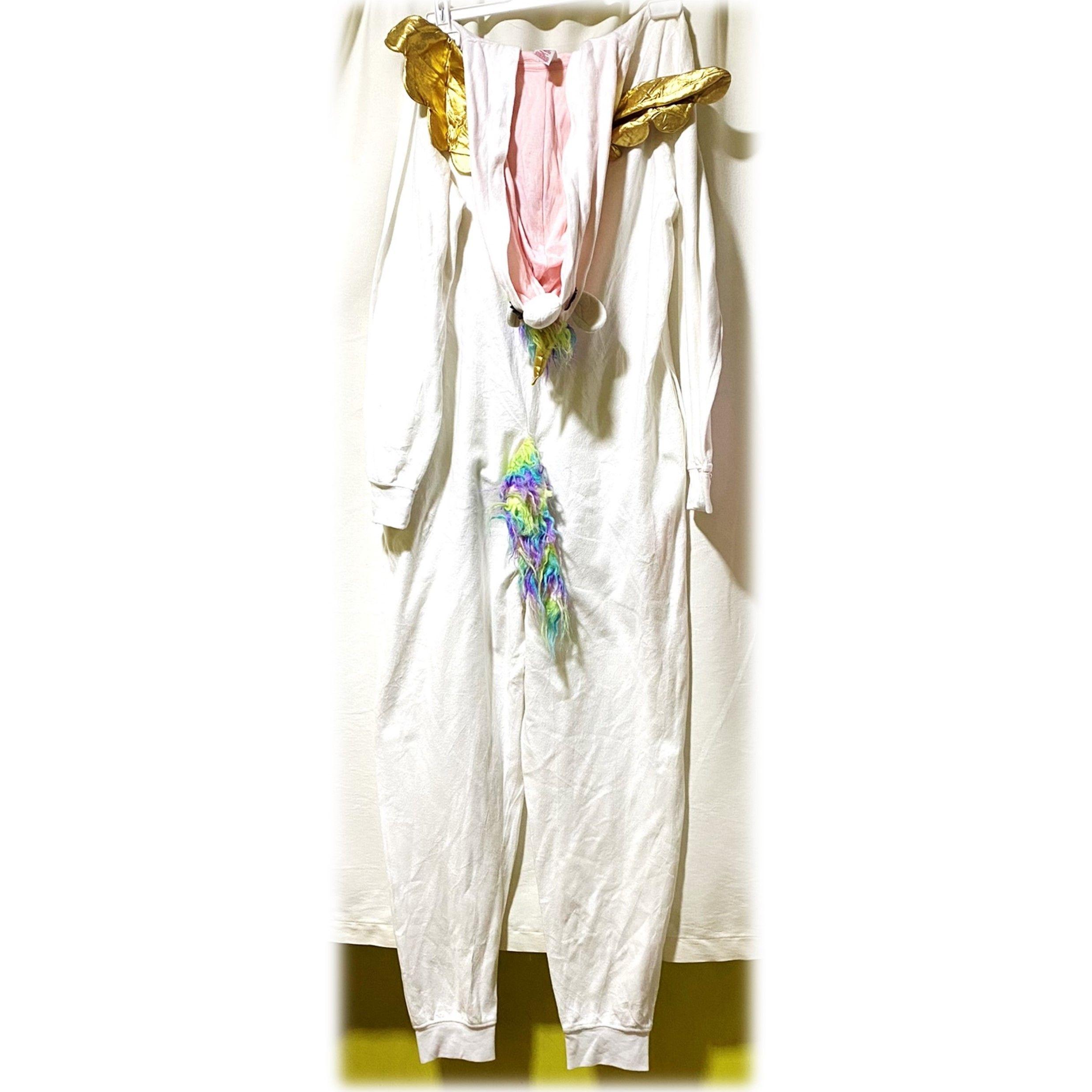 Pijama Enterito Unicornio Blanco Talla M/L-2
