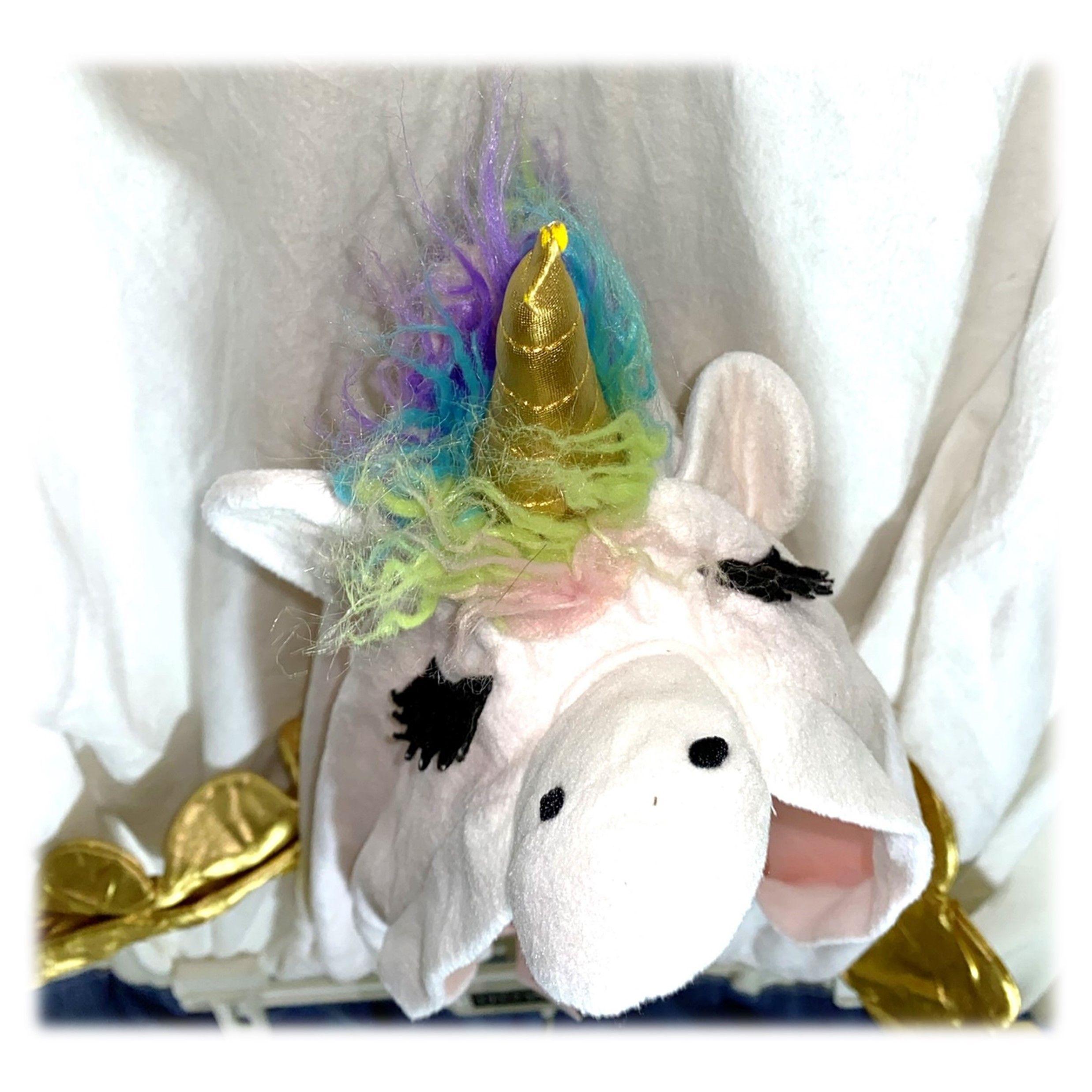 Pijama Enterito Unicornio Blanco Talla M/L-4