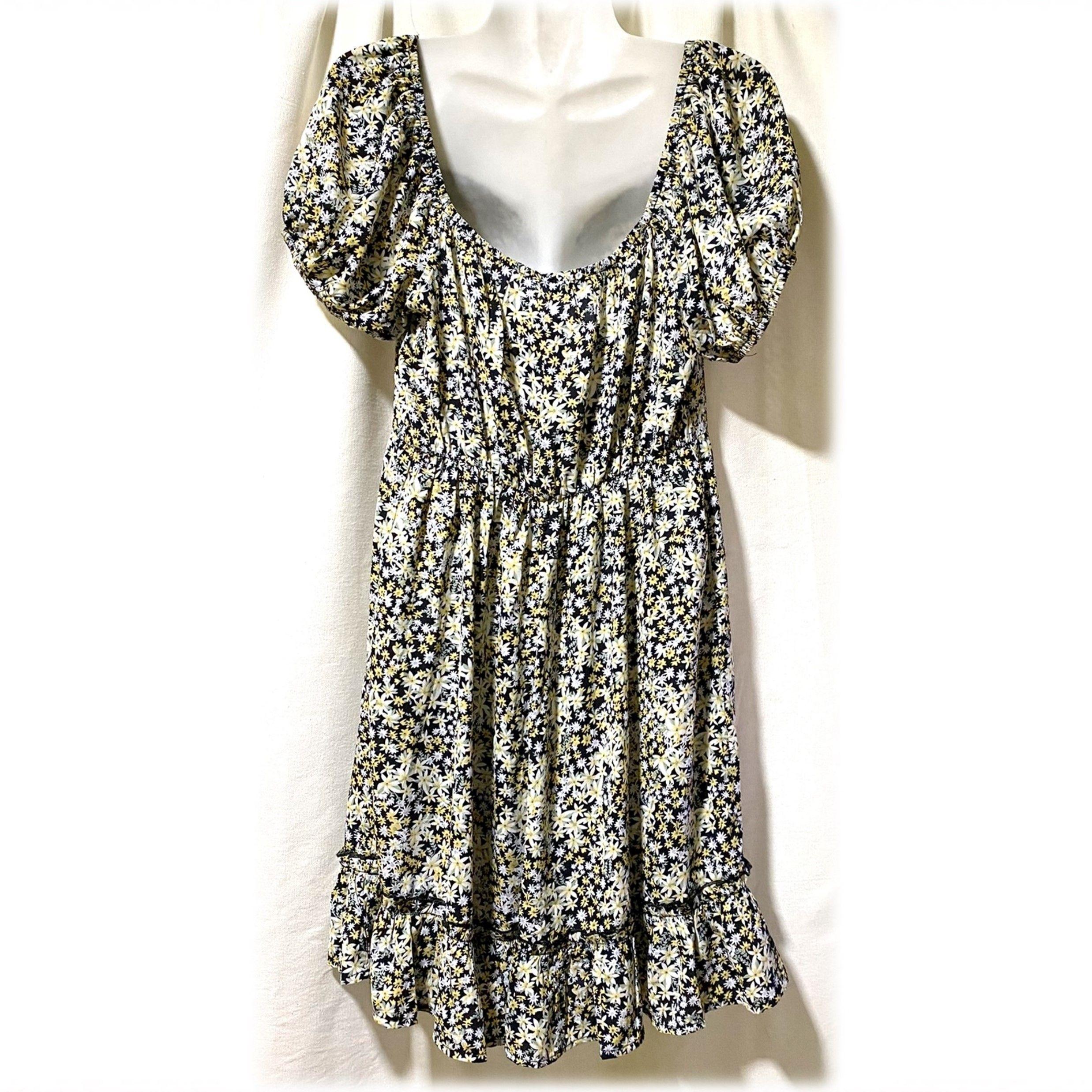 Vestido Amarillo/Negro M Marzo-2