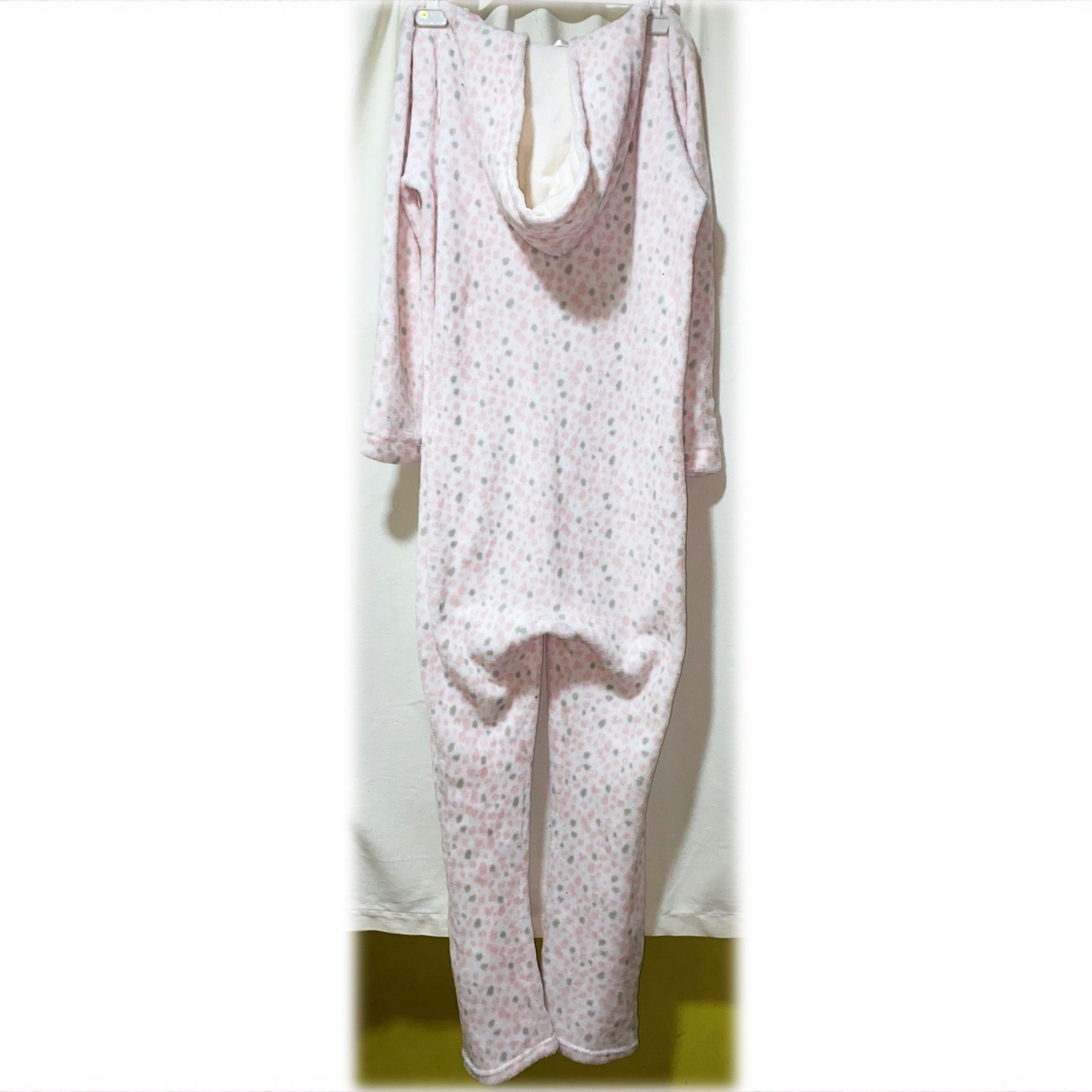 Pijama Enterito Blanco/Rosa URB Talla M-2