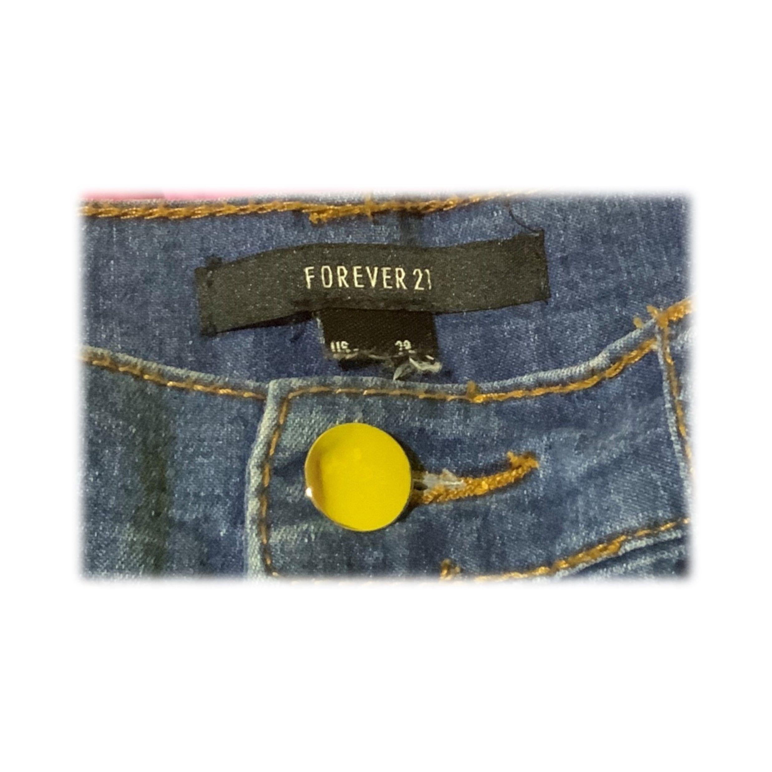 Jeans Azul Talla 28 Forever 21-4