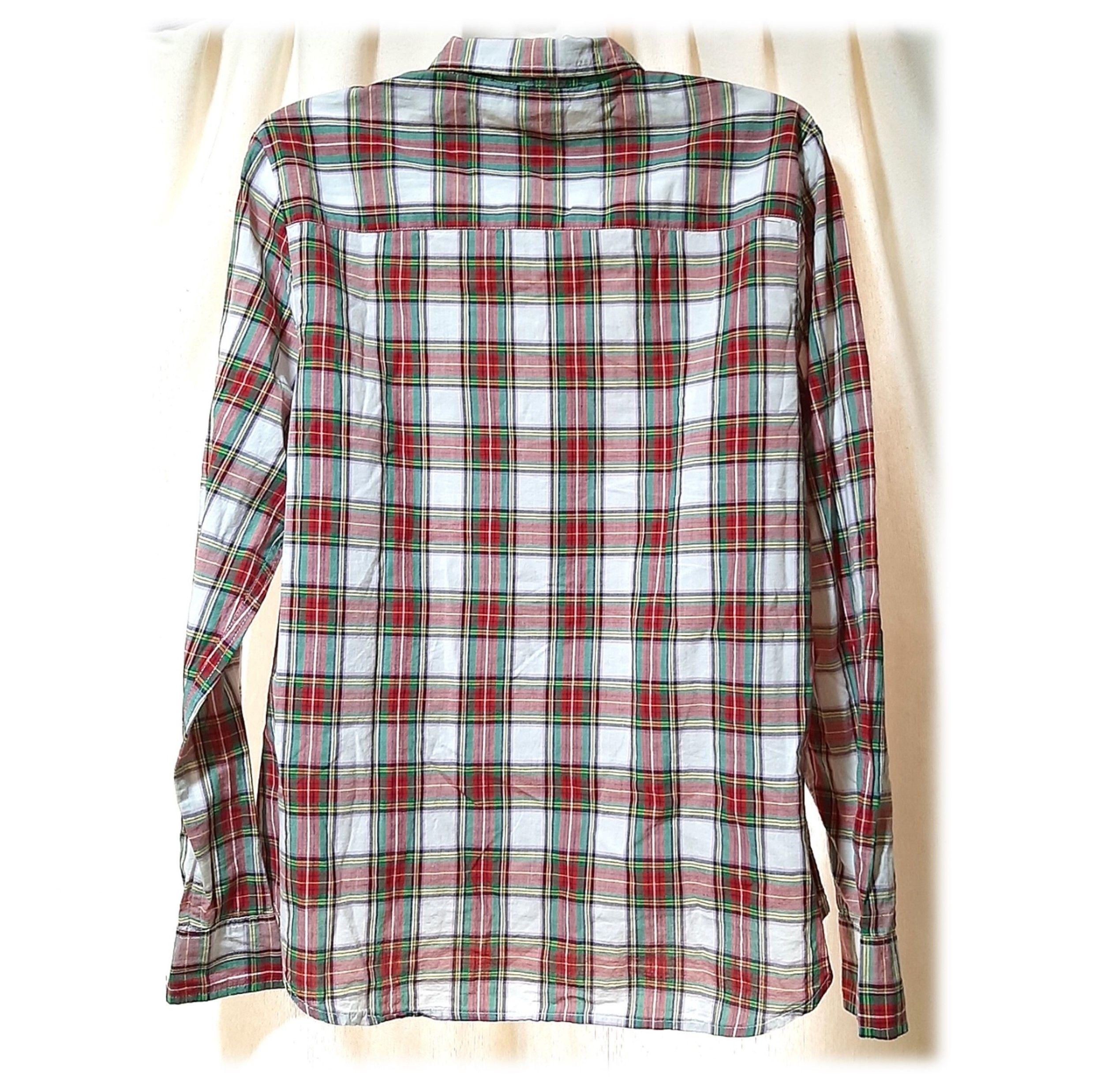 Camisa Verde/Rojo US Polo Talla L-2