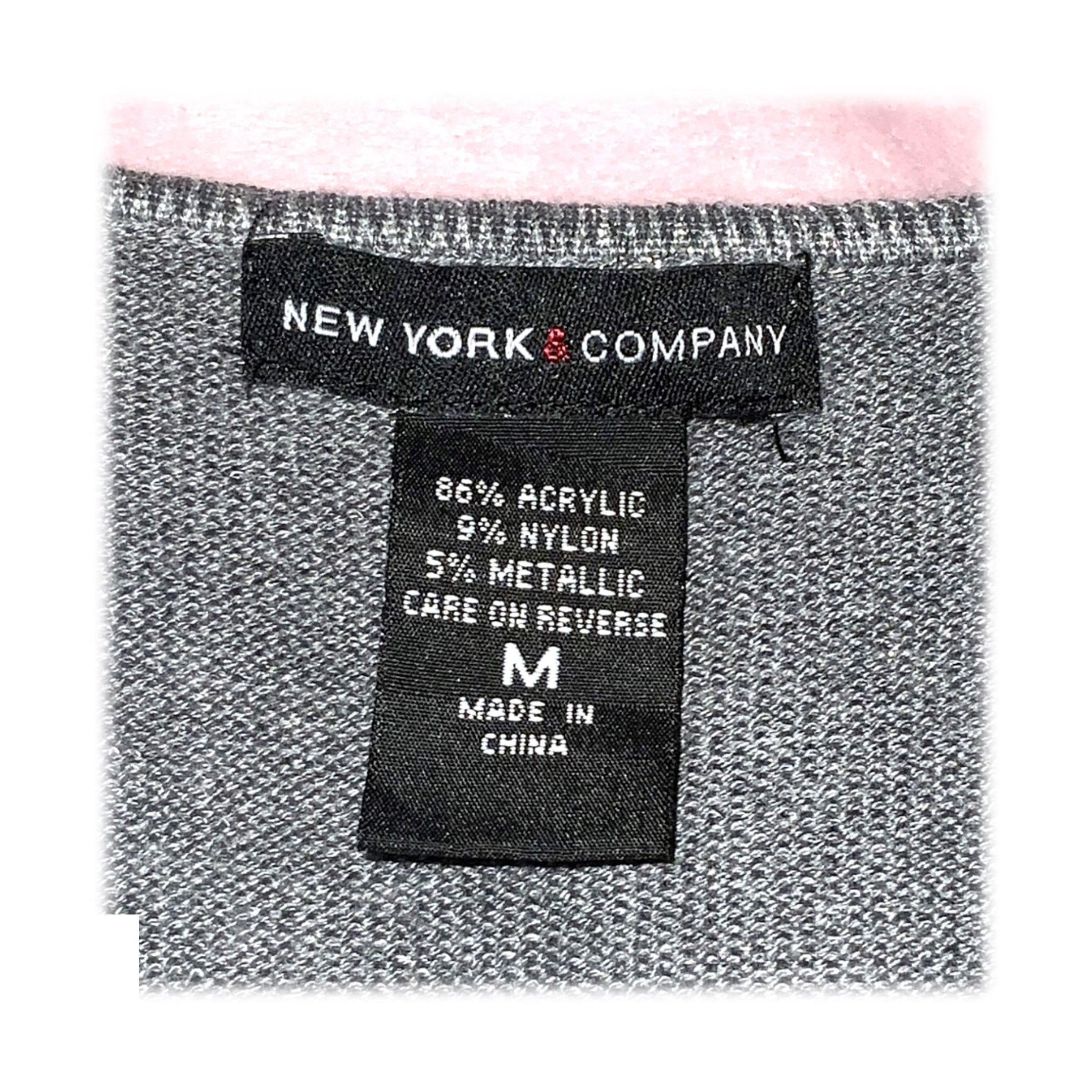 Chaleca Gris con Brillos New York & Company Talla M-2