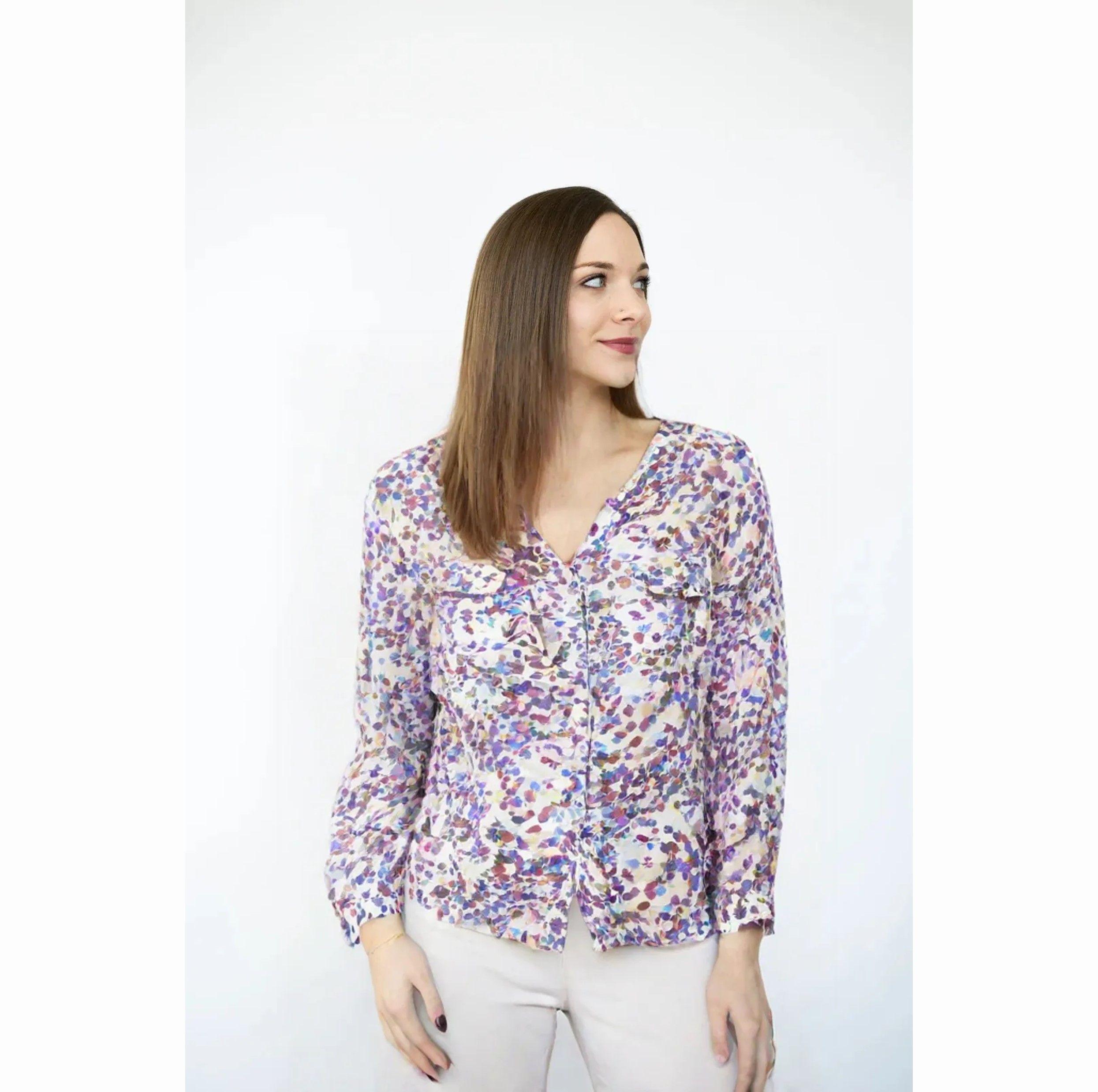 Blusa Multicolor LOFT by Ann Taylor Talla XL-0