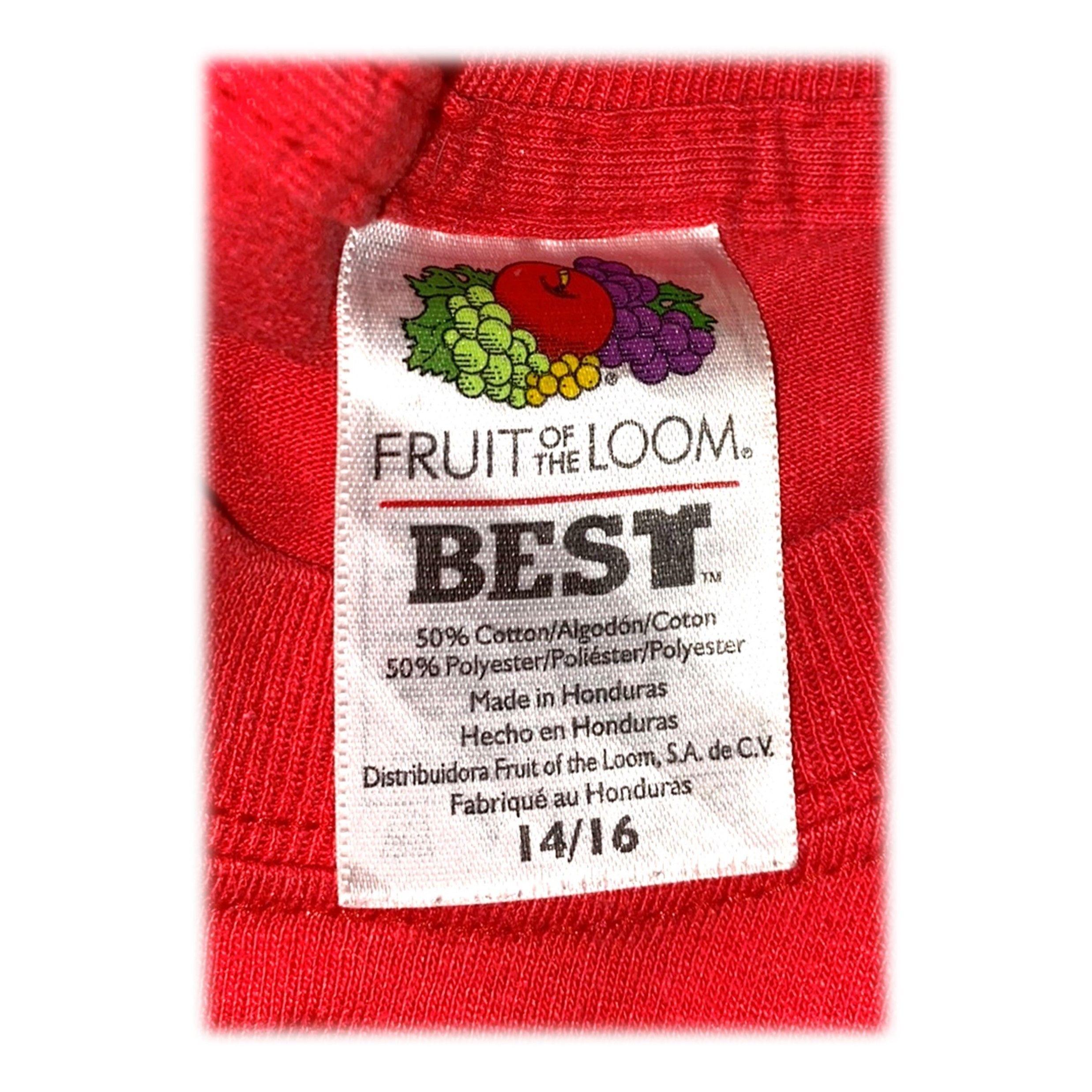 Polera Roja 14/16 Fruit of the loom-3