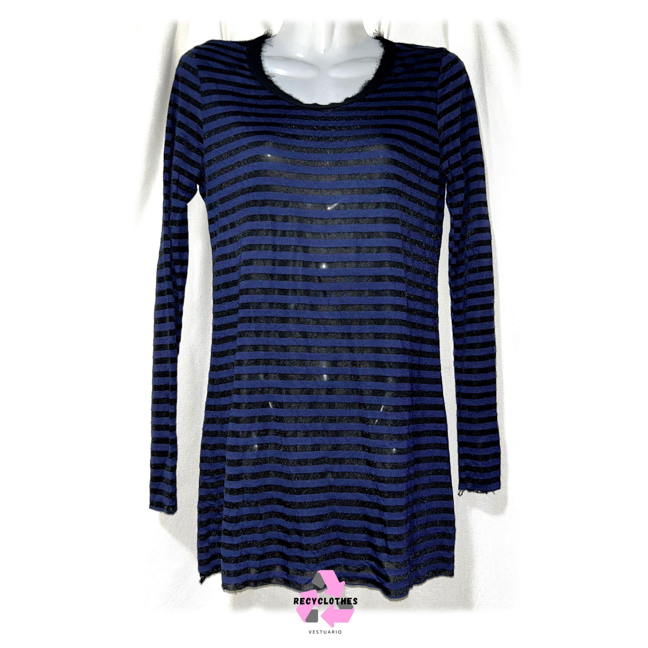 Polera Azul Marino S Zara-1