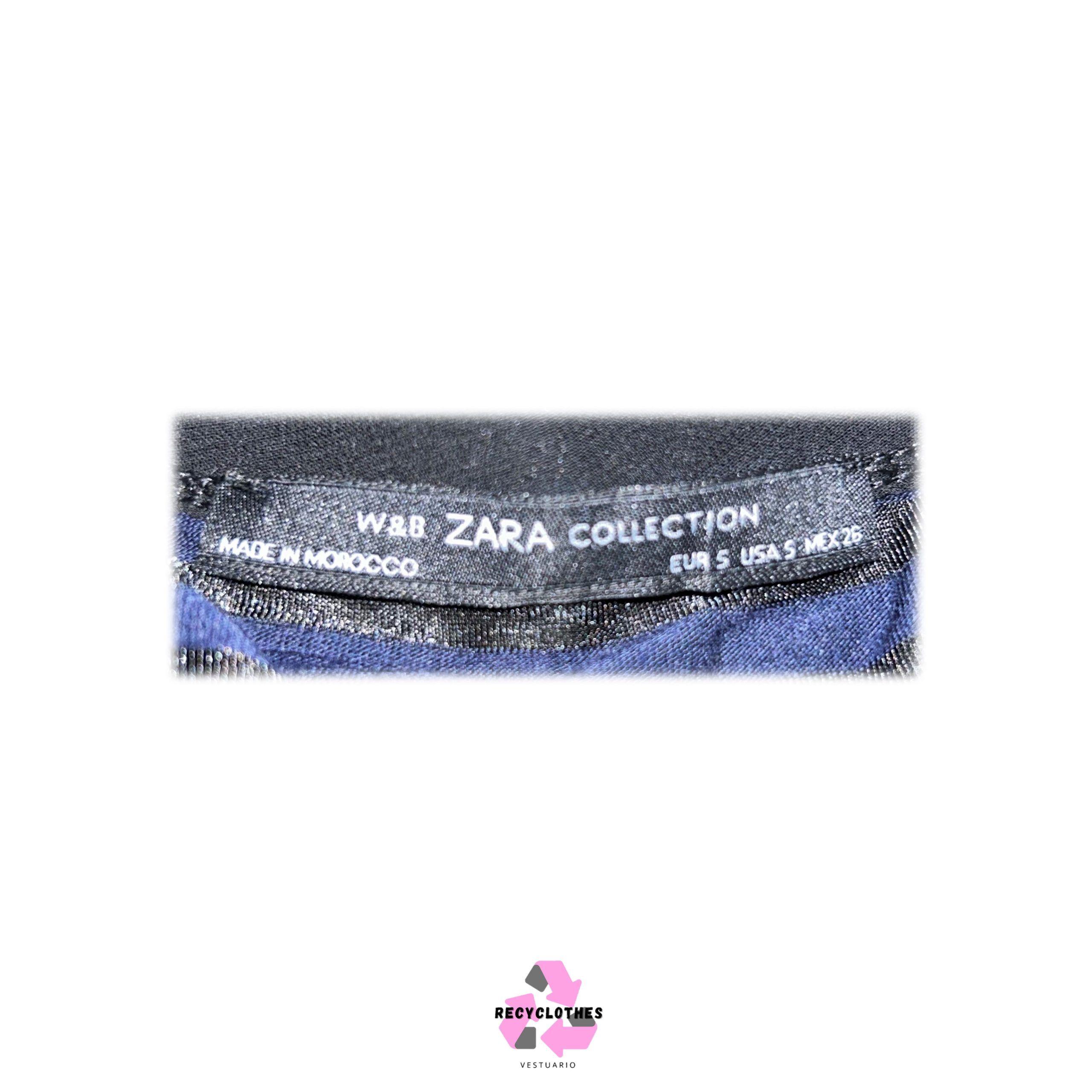 Polera Azul Marino S Zara-3