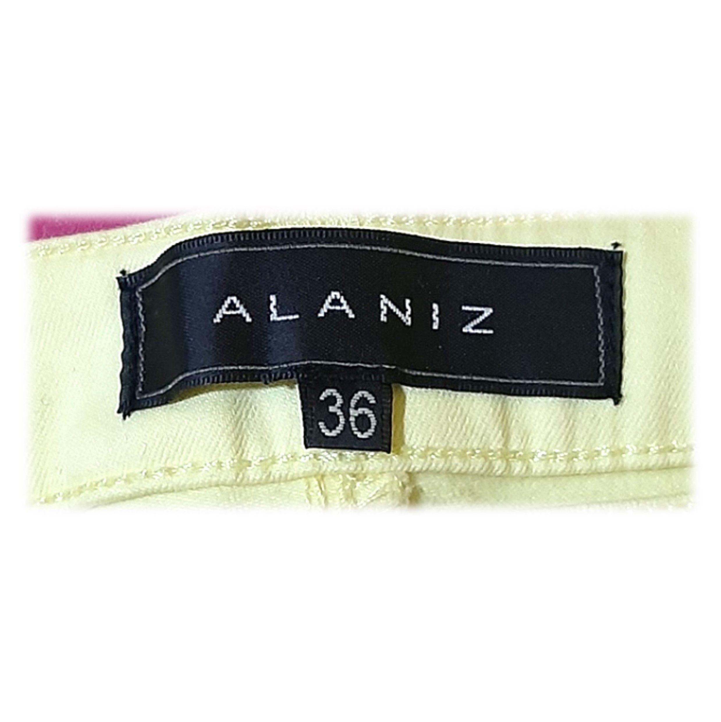 Pantalón Amarillo Talla 36 Alaniz-4