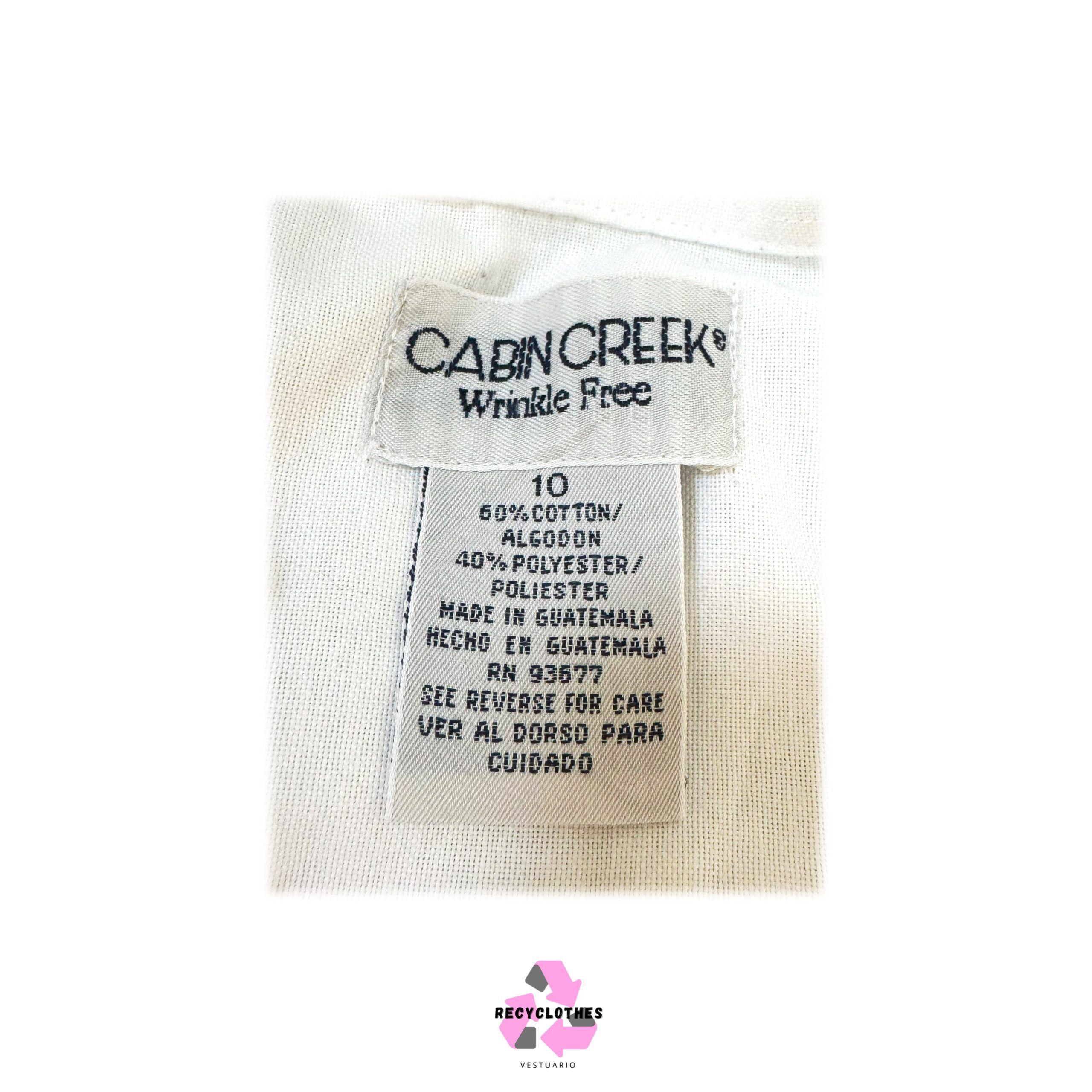 Camisa Blanca Cabin Creek Talla 10-3