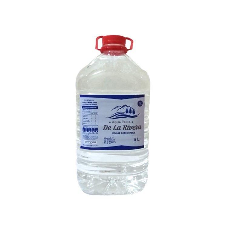 Bidón desechable de agua pura De La Rivera 5L-0
