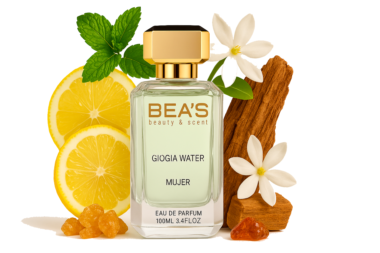 Perfume Beas Giogia Water Clon Gioia Giorgio Armani Mujer Edp 100 Ml-0
