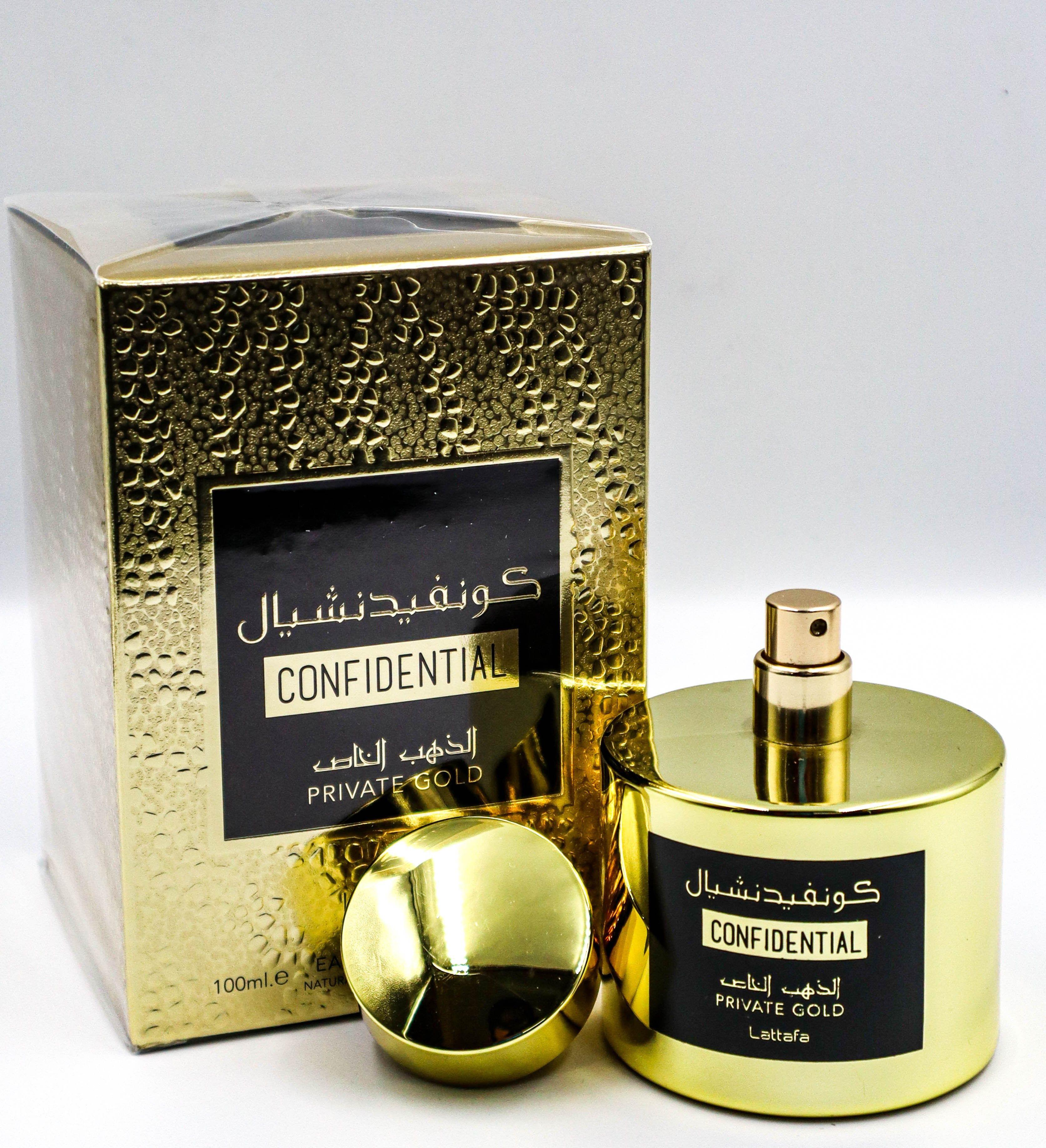 Perfume Lattafa Confidential Private Gold Edp 100ML Unisex-3