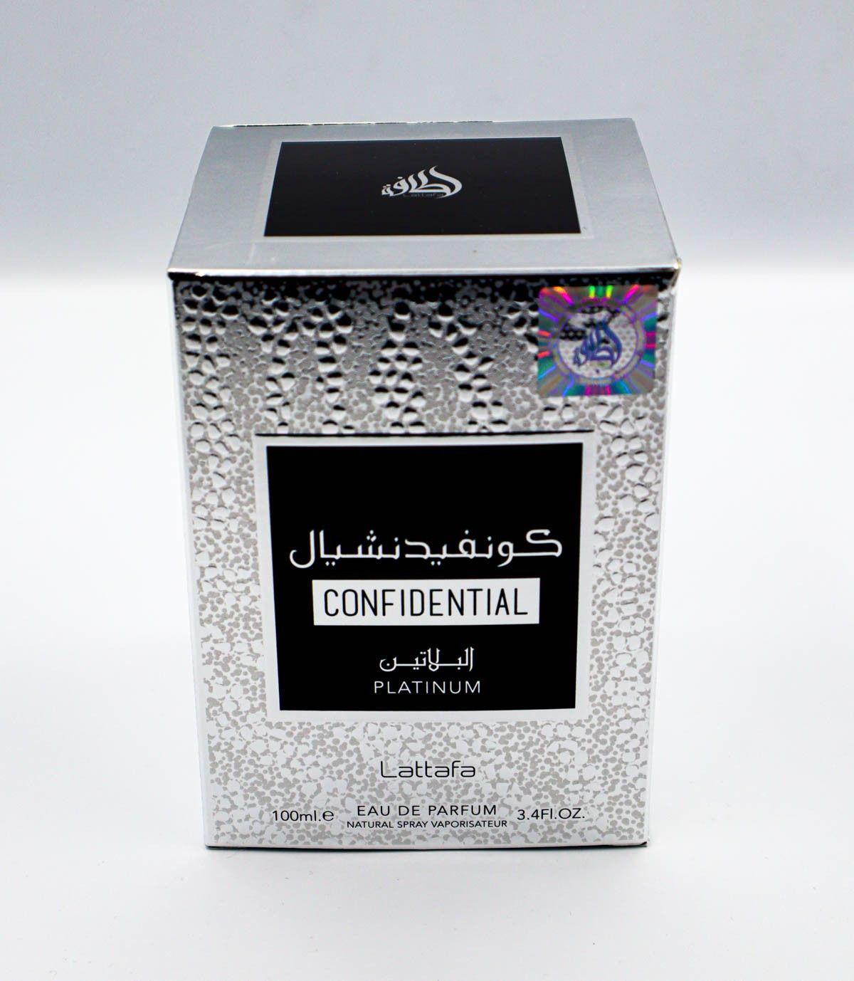 PERFUME LATTAFA CONFIDENTIAL PLATINUN EDP 100ML HOMBRE-3