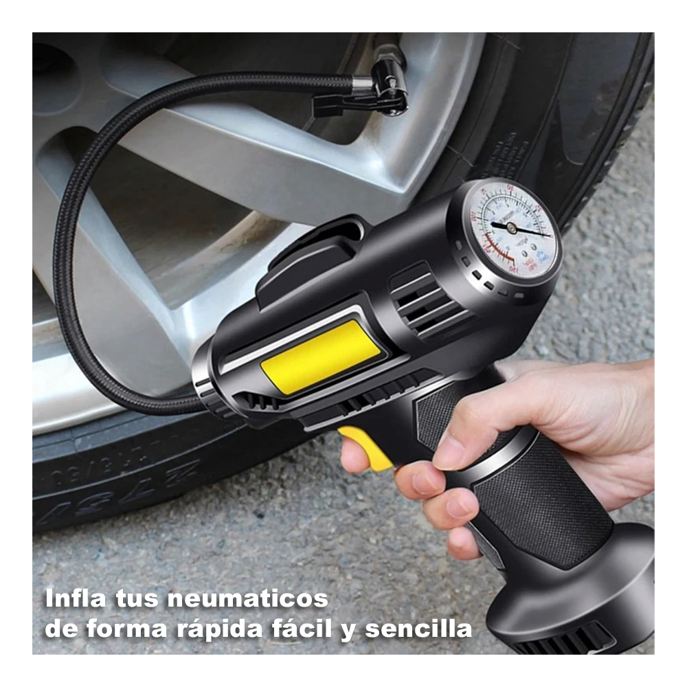 Compresor Inflador De Neumaticos Digital Para Autos-5