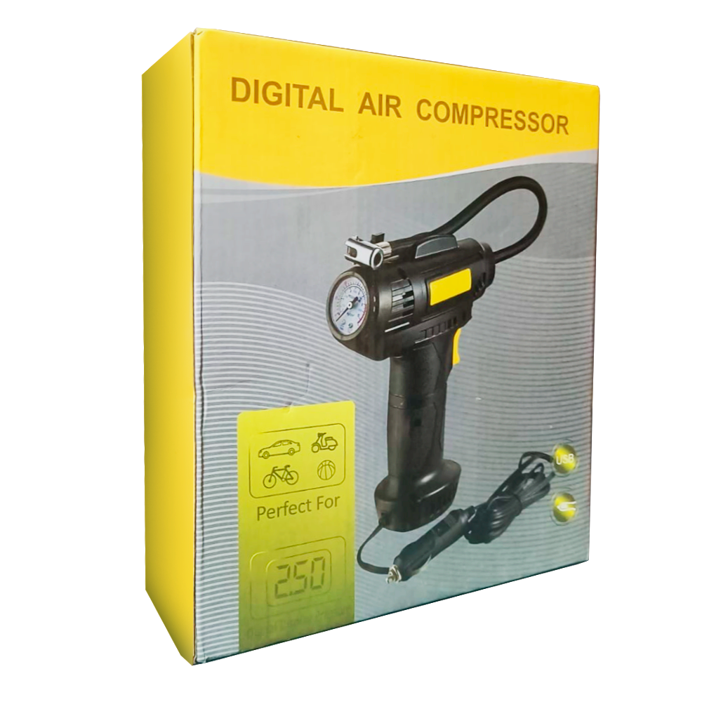 Compresor Inflador De Neumaticos Digital Para Autos-7