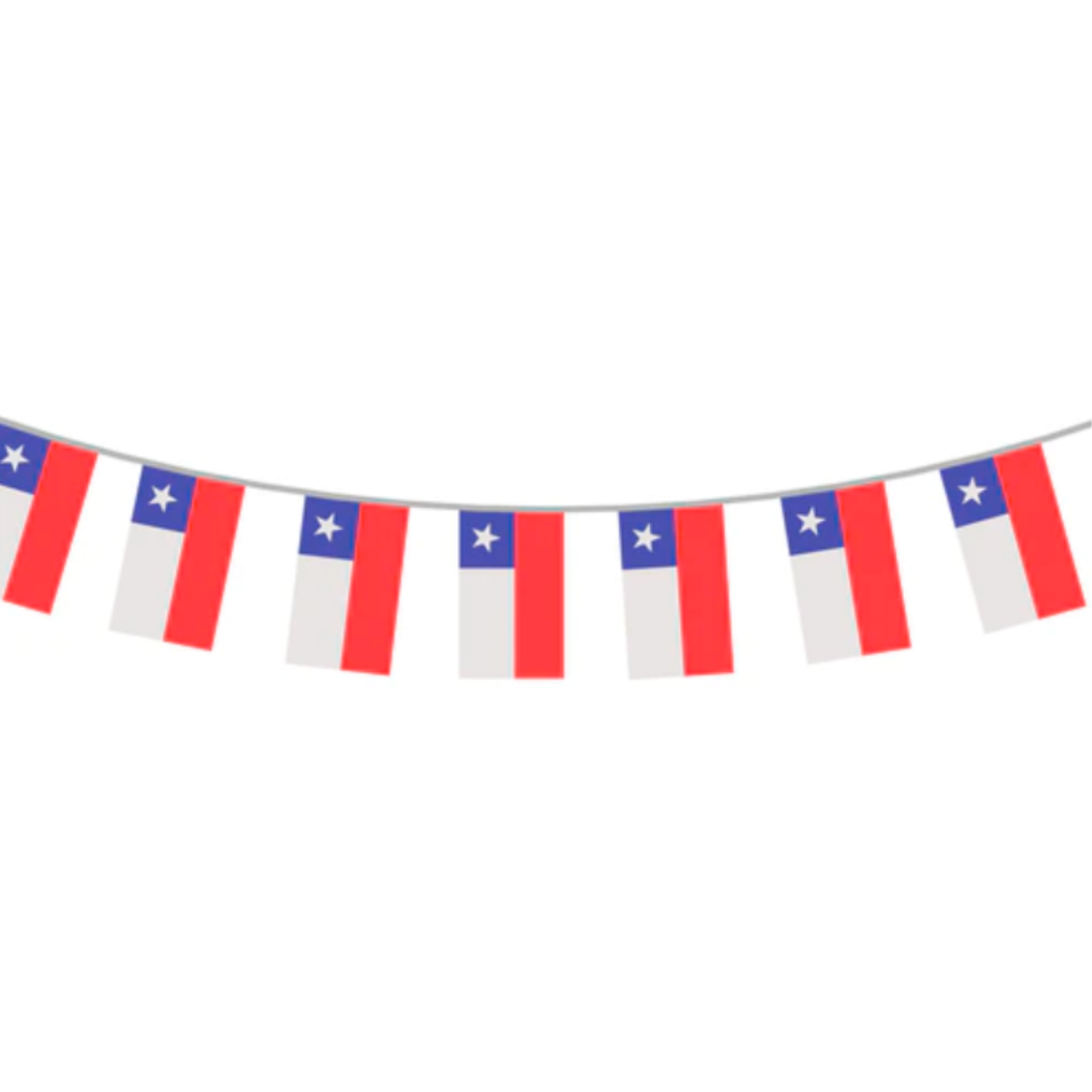 Bandera Guirnalda Fiestas Patrias Chile 14x21 Cm-0