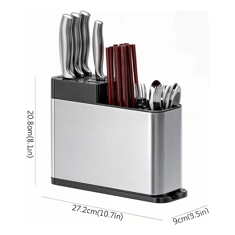 Organizador Porta Cubiertos Escurridor Acero InoxidableOrganizador Porta Cubiertos Escurridor Acero-2