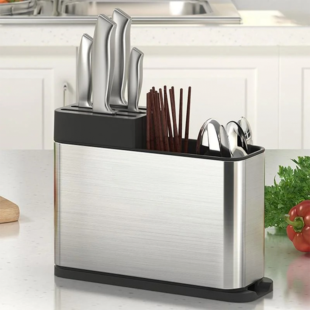 Organizador Porta Cubiertos Escurridor Acero InoxidableOrganizador Porta Cubiertos Escurridor Acero-4
