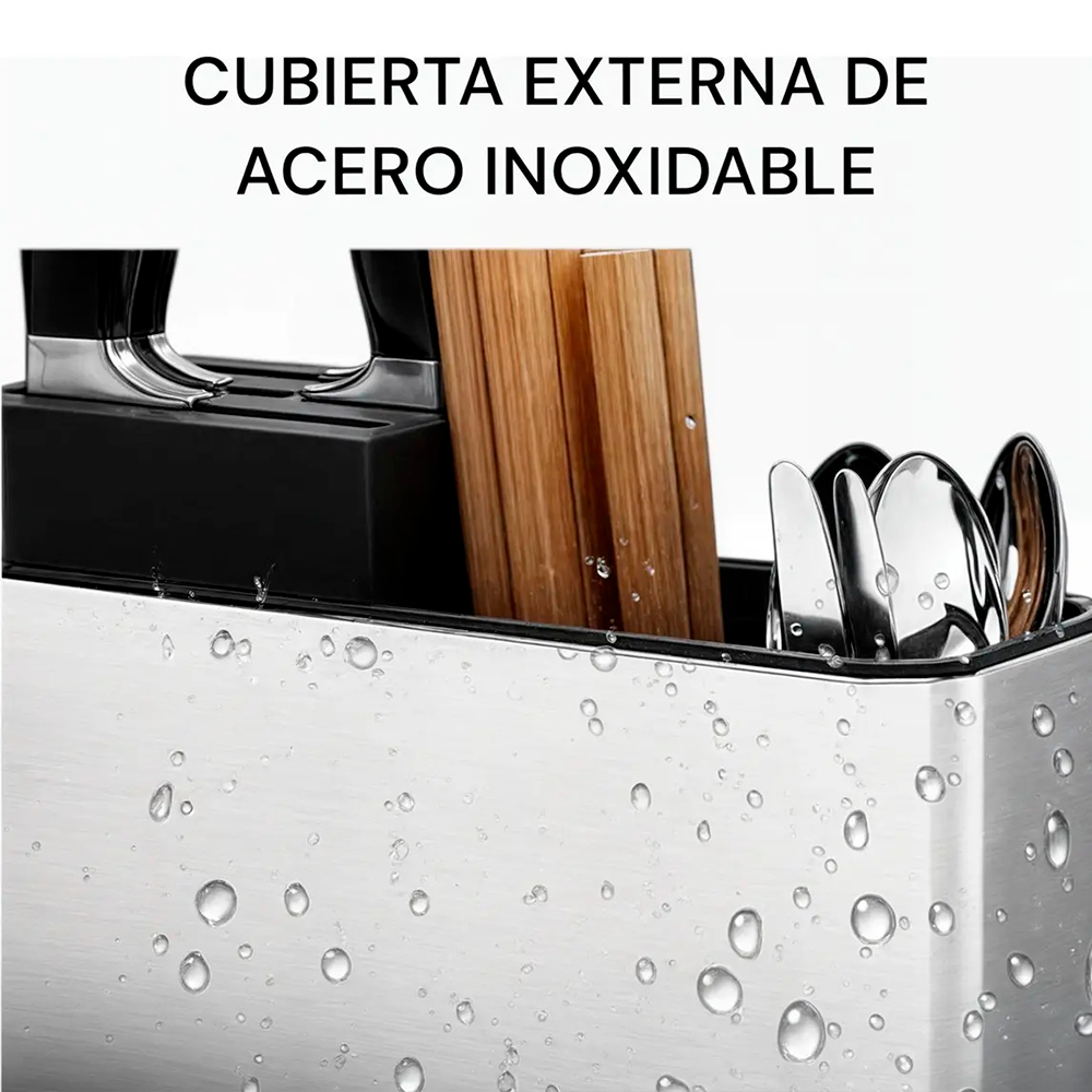 Organizador Porta Cubiertos Escurridor Acero InoxidableOrganizador Porta Cubiertos Escurridor Acero-6