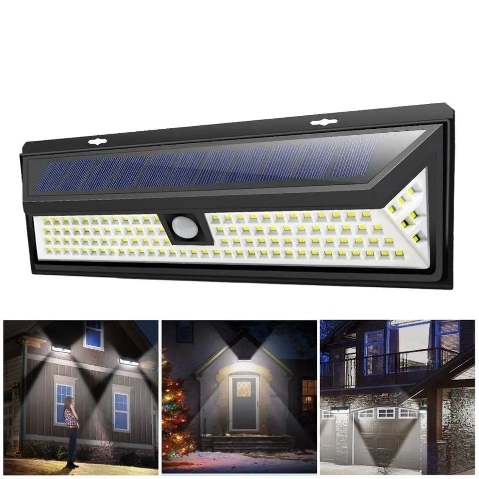Foco Solar Con Sensor De Movimiento Exterior 190 Led-0