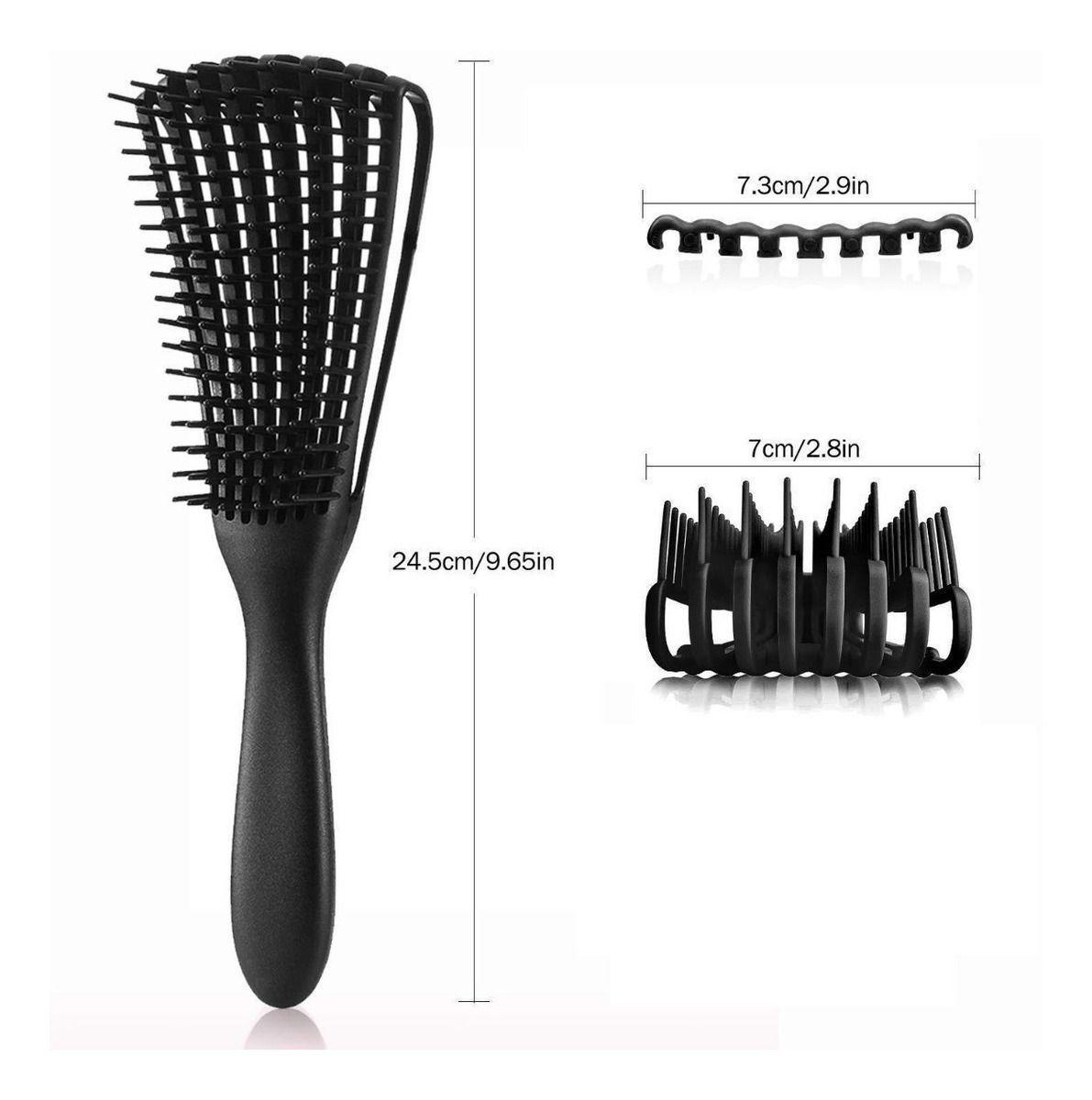 Cepillo Flexible Desenredante Ajustabl Cabello Rizo Ondulado-4