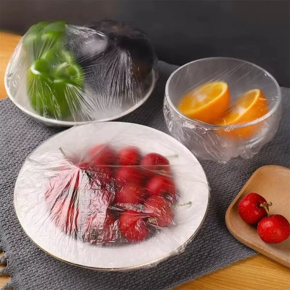 100 Bolsas El sticas Para Tapar Alimentos Platos Frutas-3
