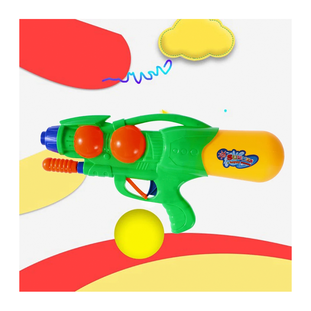 Pistola Lanza Agua Chorro Con Bombeo Grande-2