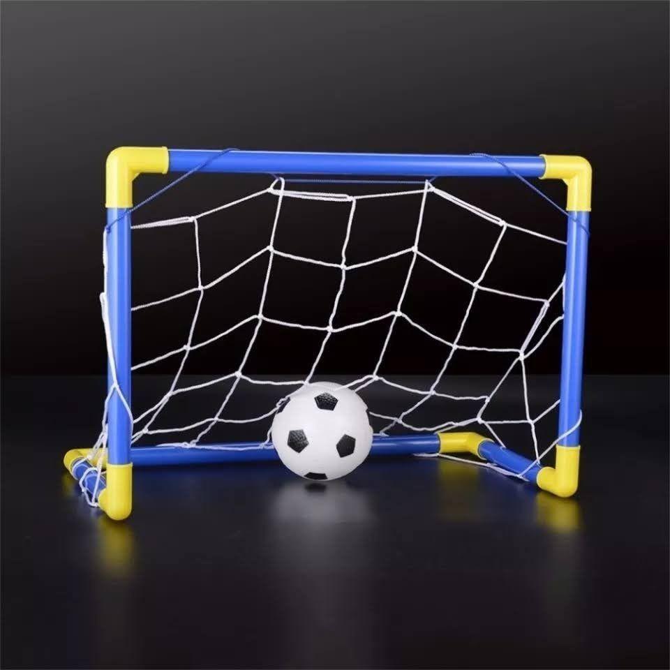 Set Arco Futbol Armable + Pelota + Bombin Para Niñ-5
