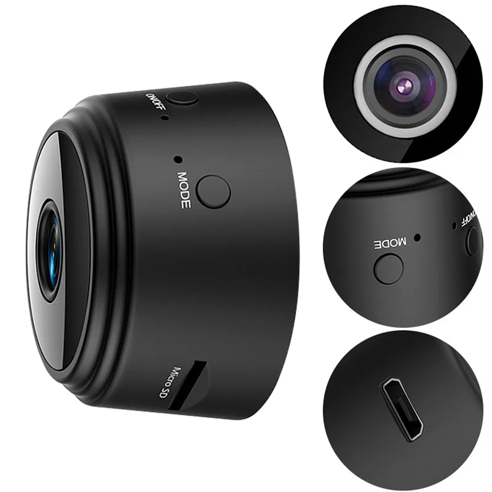 Camara Espia Audio Video Detecta Movimiento Color Negro-2