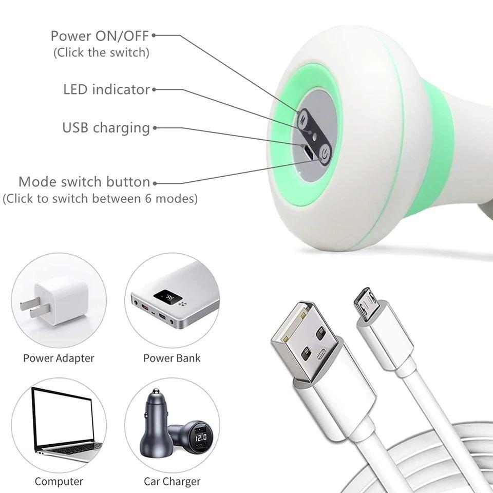 Masajeador De Relajacion Mini Portatil Usb-5