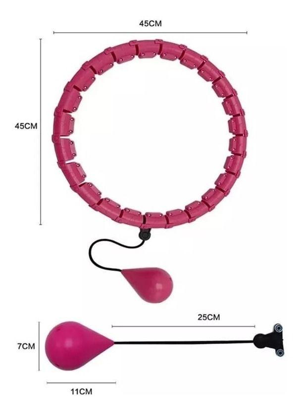 Aro Hula Hoop Smart Ajustable Perdida Peso Cintura-5
