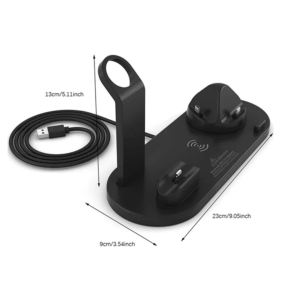 Cargador Inalámbrico Multifuncion Telefono Reloj Audifonos-2