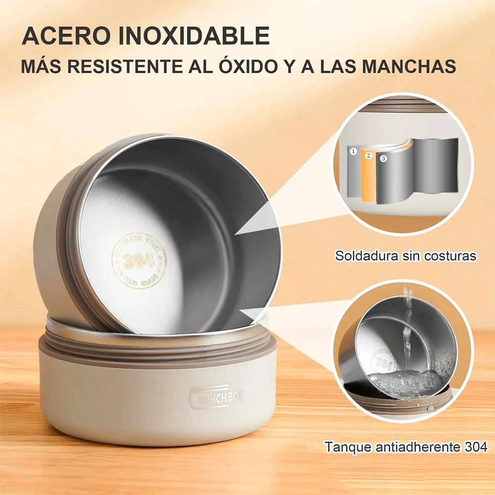 Lonchera T rmica 4 Contenedores Acero Inoxidable 500ml Lonchera T rmica 4 Contenedores Acero Inoxida-6