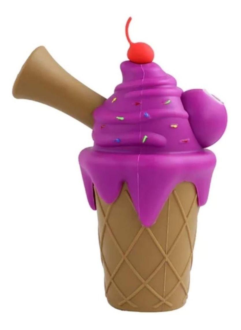 Bong Silicona Helado Pipa Weed Desarmable + Quemad-6