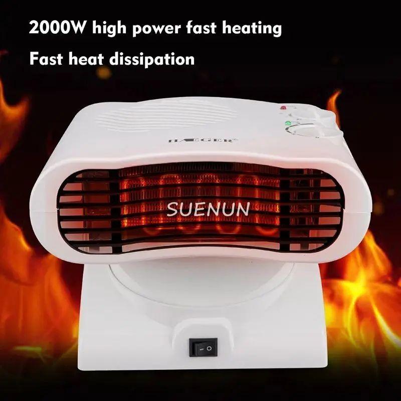 Calentador Calefactor Ahorrador Bajo Consumo Termoventilador 2000w Color Blanco Roro-7