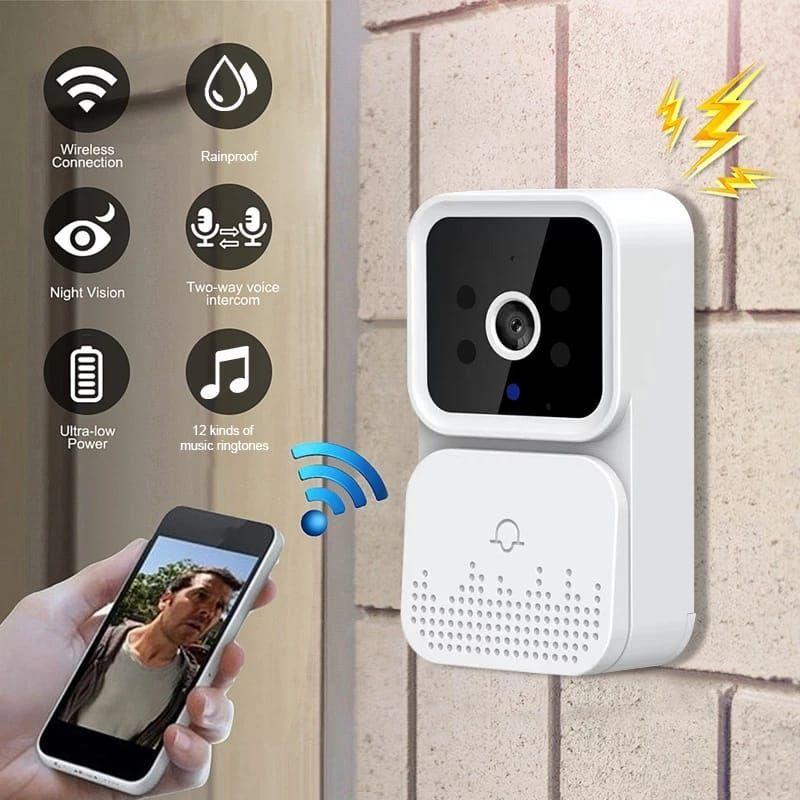Mini Timbre Inalambrico Wifi Full Hd Videoportero Seguridad-4