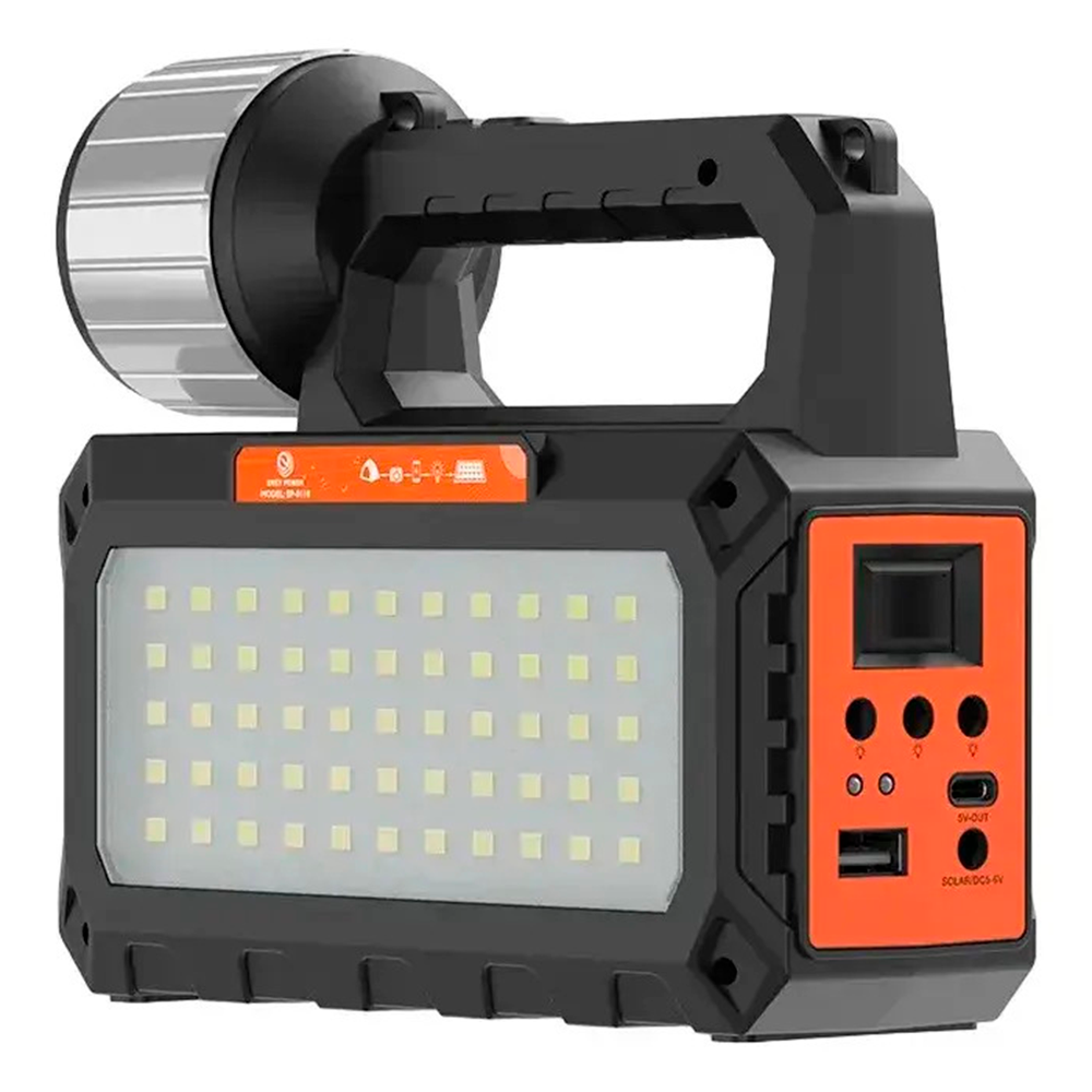 Kit Emergencia Solar Recargable Luz Led Radio Power Bank 3-6