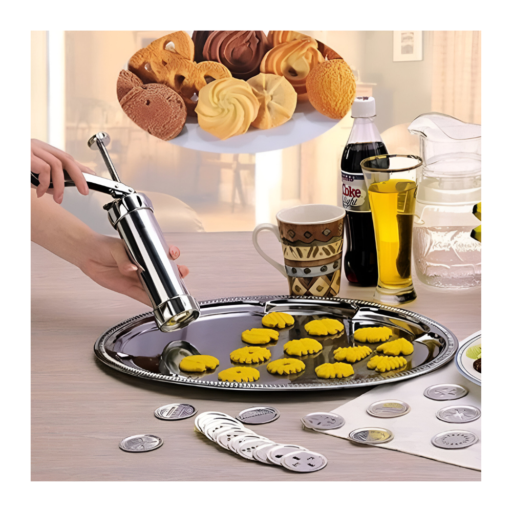 Maquina Para Hacer Galletas Color Plateado-6