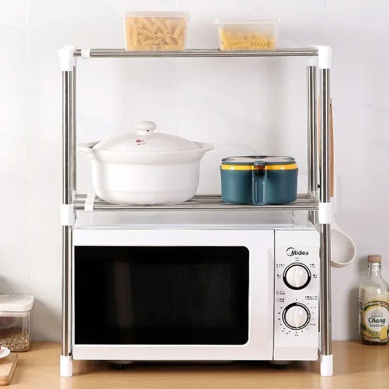 Estante De Cocina Horno Microondas Hogar Organización-3