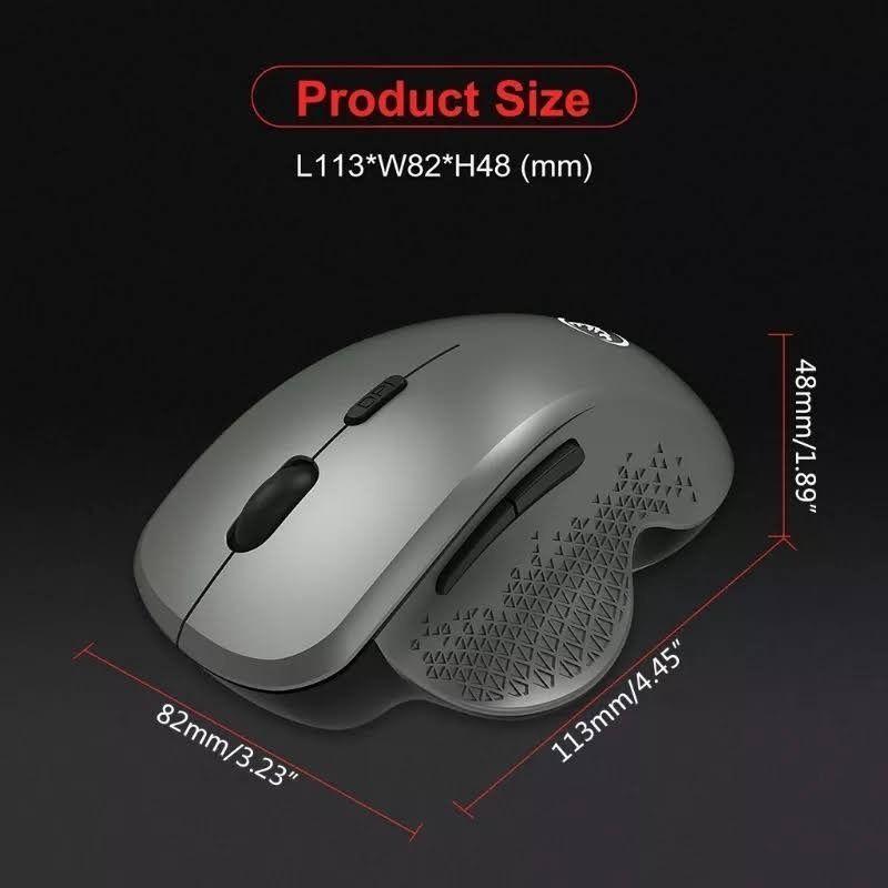  Mouse Inalmabrico 2,4 Ghz Portatil Usb 1600 Dpi 6-7