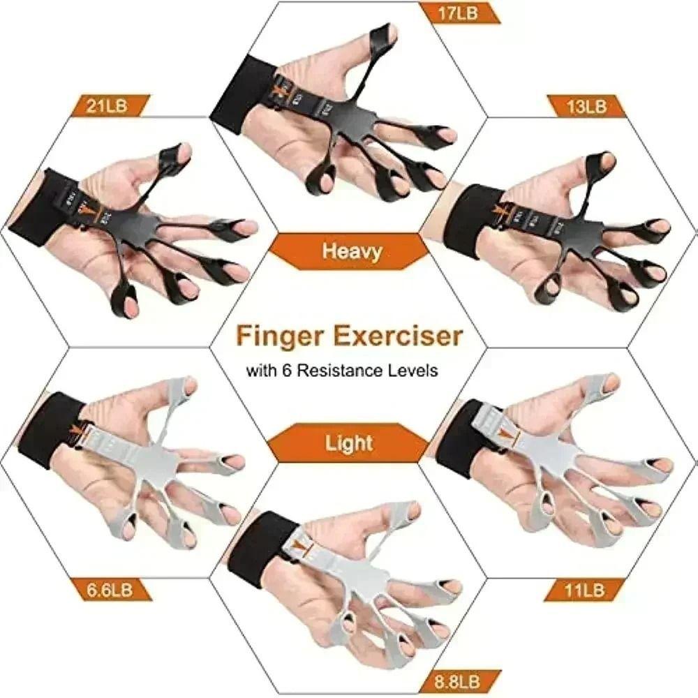 Ejercitador De Dedos Mano Fortalecedor Hand Grip Regulable-2
