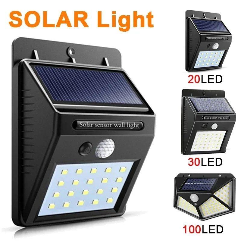 Foco Led Solar Exterior Con Sensor De Movimiento 30 Led-4