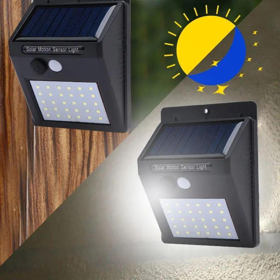 Foco Led Solar Exterior Con Sensor De Movimiento 30 Led-7